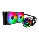 ENFRIAMIENTO COOLER MASTER MASTER LIQUID 240 CORE II ARGB NEGRO LGA 1851 AM5 MLW-D24M-A18PA-R1 11M DE GARANTIA