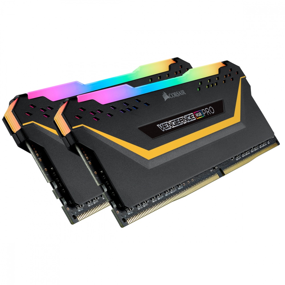 RAM CORSAIR DDR4 VENGEANCE RGB PRO TUF GAMING EDITION 2X8 16GB 3200 NEGRO CMW16GX4M2C3200C16-TUF 1AÑO DE GARANTIA