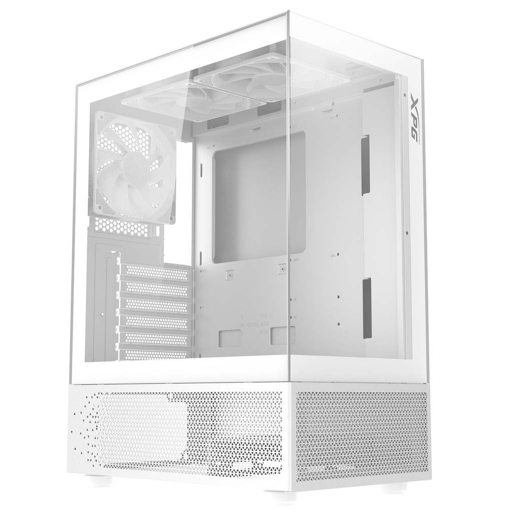 GABINETE ADATA XPG INVADER X MINI BLANCO ARGB ATX S/FUENTE CRISTAL INVADERXMINIMT-WHCWW 11M DE GARANTIA