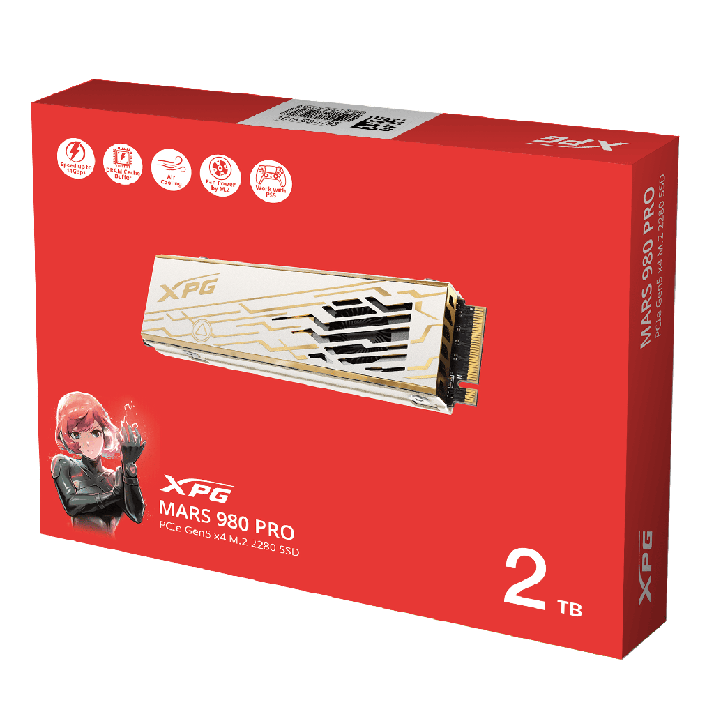 SSD ADATA MARS 980 PRO 2TB M2 2280 PCIEGEN5 SMAR-980P-2TCI 11M DE GARANTIA