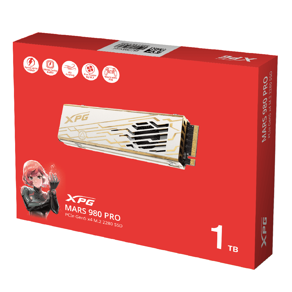 SSD ADATA MARS 980 PRO 1TB M2 2280 PCIEGEN5 SMAR-980P-1TCI 11M DE GARANTIA