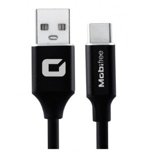 CABLE MOBIFREE USB-A/USB-C NEGRO 1METROS MB-91733 SIN GARANTIA