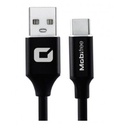 CABLE MOBIFREE USB-A/USB-C NEGRO 1METROS MB-91733 SIN GARANTIA