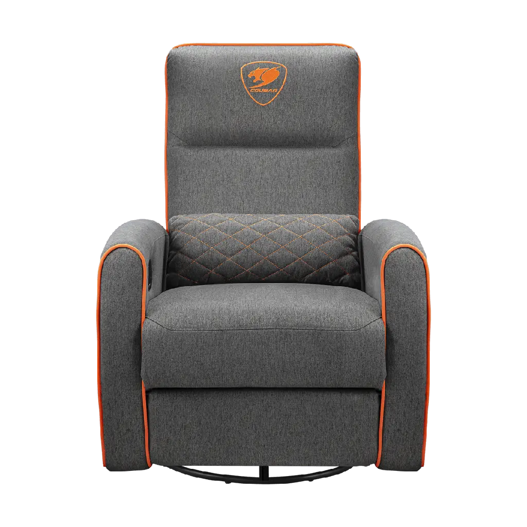 SILLON COUGAR FIDOM GRAY/ORANGE RECLINABLE GIRATORIO CGR-FDF-GRO 3MFDFGRO.0001 11M DE GARANTIA