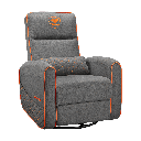 SILLON COUGAR FIDOM GRAY/ORANGE RECLINABLE GIRATORIO 3MFDFGRO.0001 11M DE GARANTIA