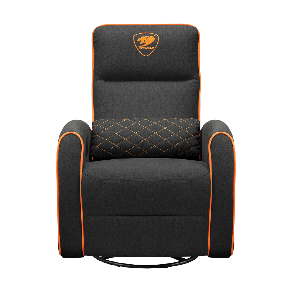 SILLON COUGAR FIDOM BLACK/ORANGE RECLINABLE GIRATORIO 3MFDFORB.0001 11M DE GARANTIA