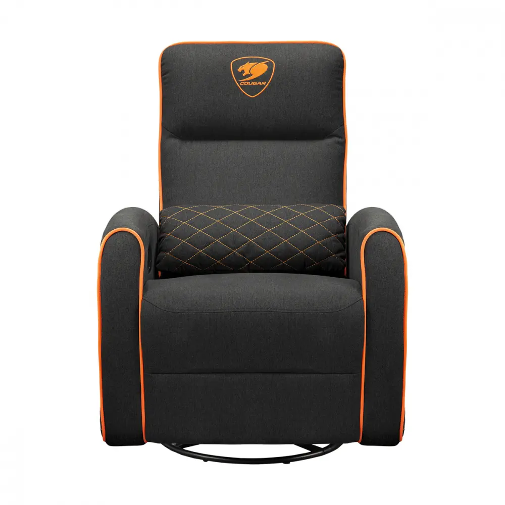SILLON COUGAR FIDOM BLACK/ORANGE RECLINABLE GIRATORIO CGR-FDF-ORB 3MFDFORB.0001 11M DE GARANTIA