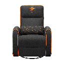 SILLON COUGAR FIDOM BLACK/ORANGE RECLINABLE GIRATORIO 3MFDFORB.0001 11M DE GARANTIA