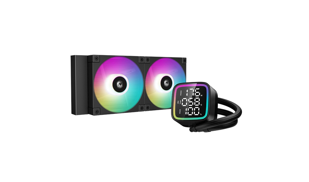 ENFRIAMIENTO DEEPCOOL LD24 NEGRO 240MM LGA1700/AM5 R-LD240-BKMSN-G-1 11M DE GARANTIA