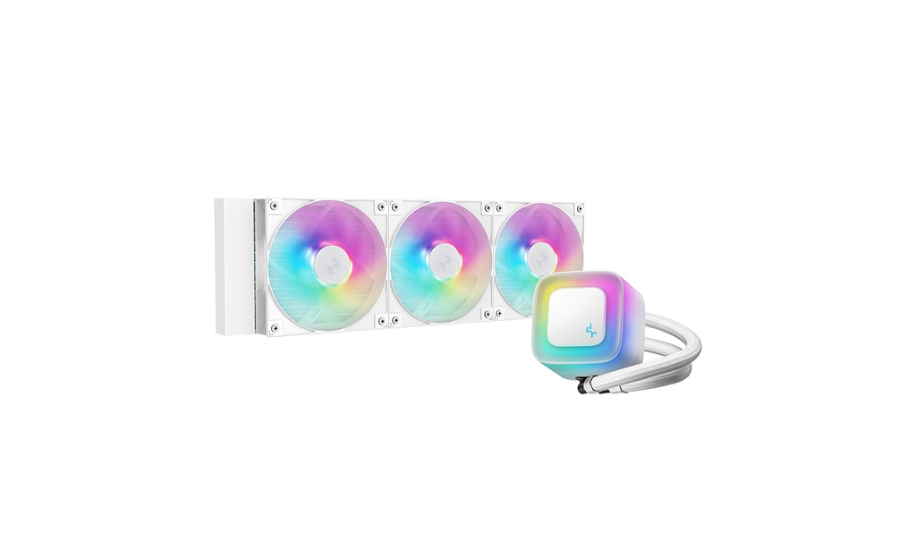 ENFRIAMIENTO DEEPCOOL LE360 V2 BLANCO ARGB 360MM LGA1700/AM5 R-LE360-WHAMMN-G-2 11M DE GARANTIA