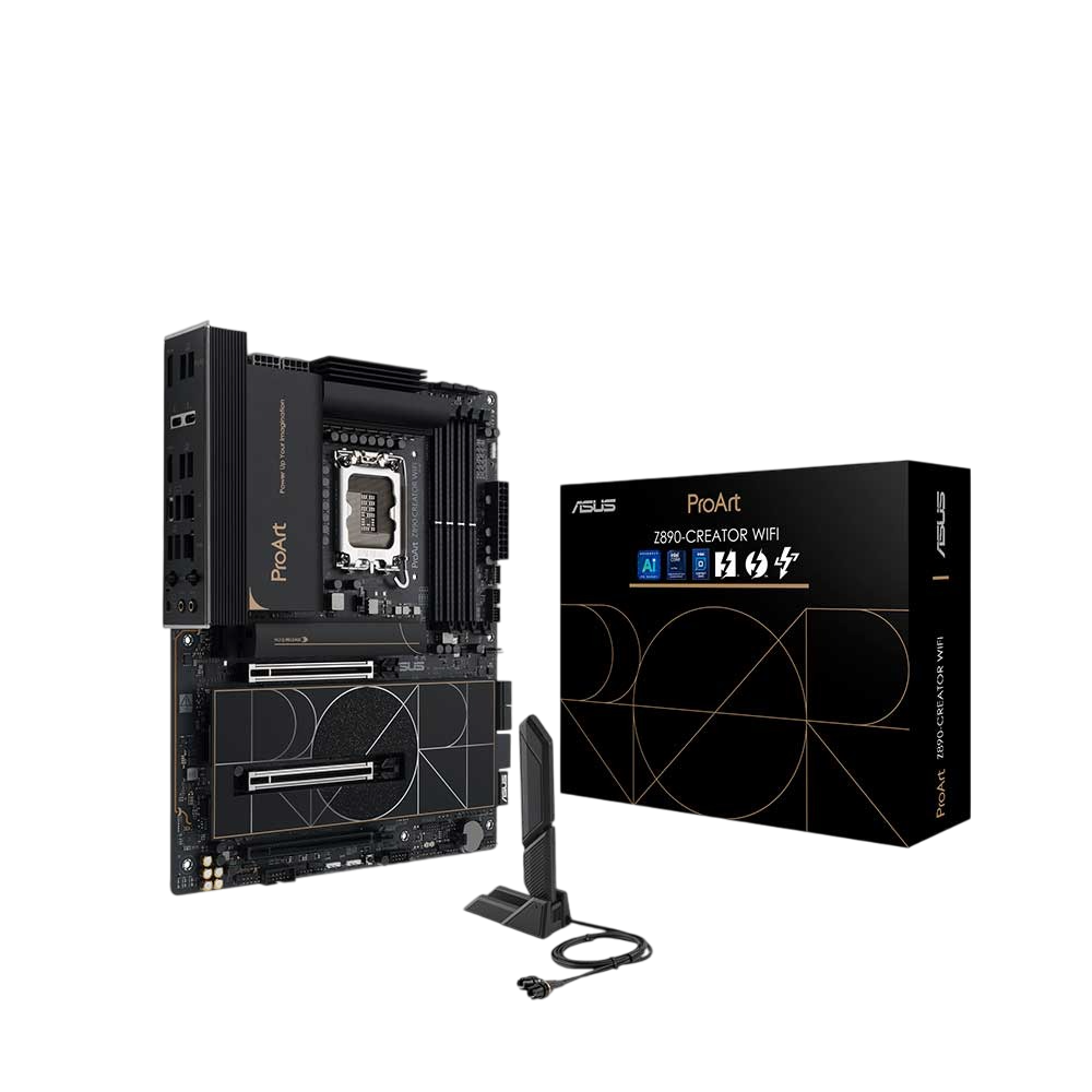 MOTHER INTEL Z890-CREATOR ASUS PROART LGA1851 4xDDR5 256GB ATX 90MB1JD0-MVAAY0 12M DE GARANTIA