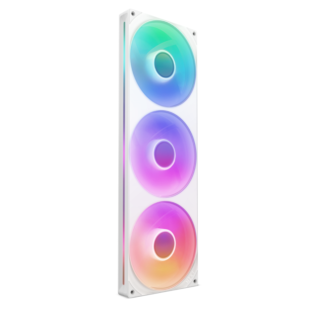 VENTILADOR NZXT F420 RGB CORE WHITE 420MM UN SOLO MARCO RF-U42HF-W1 11M DE GARANTIA