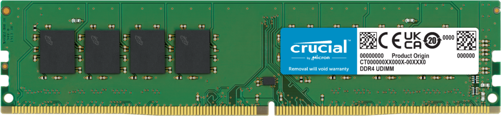 RAM CRUCIAL DDR4 8GB 3200 CT8G4DFRA32A 1AÑO DE GARANTIA