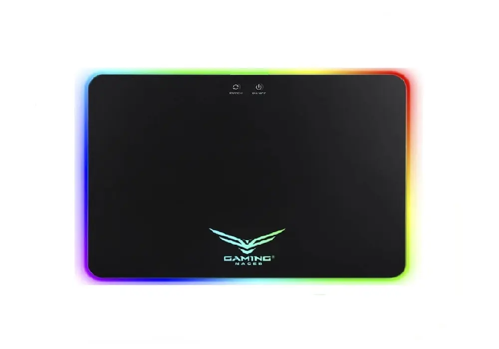 MOUSEPAD NACEB NA-0927 RIGIDO RGB NEGRO PCV NA-0927 1M DE GARANTIA
