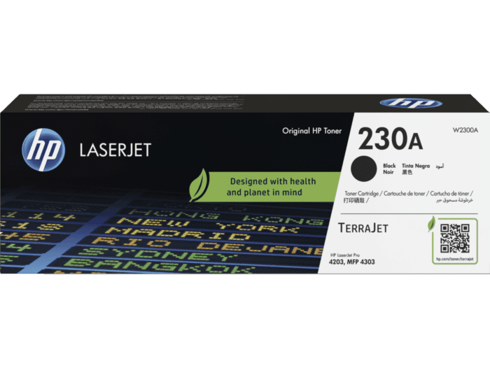 TONER HP 230A NEGRO 2000 PAGINAS COM/4203CDN/4203DW/4303DW/4303FDN/4303FDW W2300A SIN GARANTIA