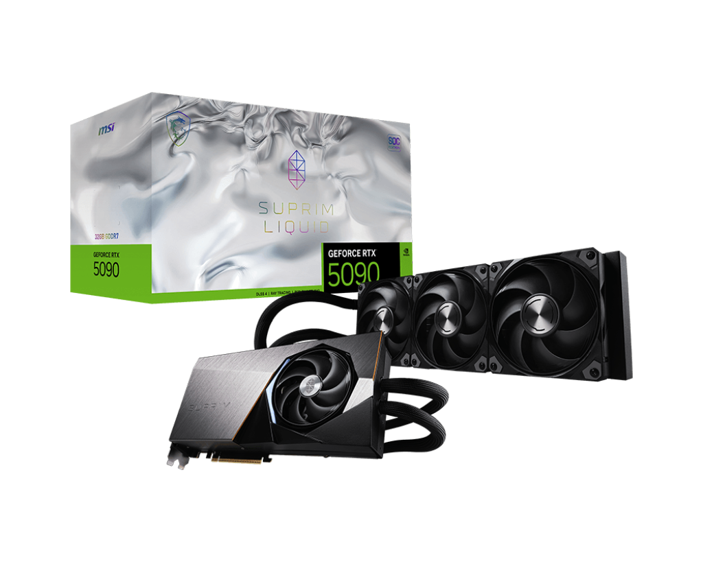 TARJETA DE VIDEO NVIDIA RTX5090 32GB GDDR7 MSI GAMING RTX 5090 32G SUPRIM LIQUID SOC 1AÑO DE GARANTIA