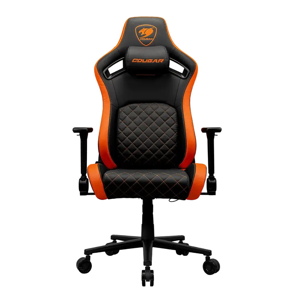 SILLA COUGAR DEFENSOR NEGRO/NARANJA SOPORTA 120KG 3MDFLORB.0001 11M DE GARANTIA