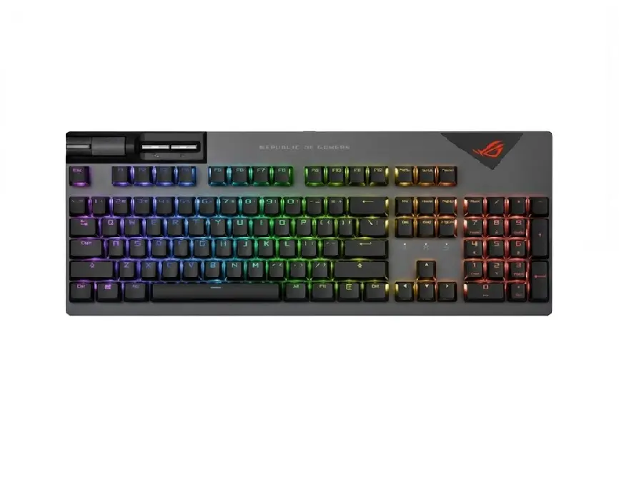 TECLADO ASUS XA08 STRIX FLARE II-NXRD-CA-PBT MECANICO USB 2.0 RGB 90MP02D6-BKAA01 1AÑO DE GARANTIA