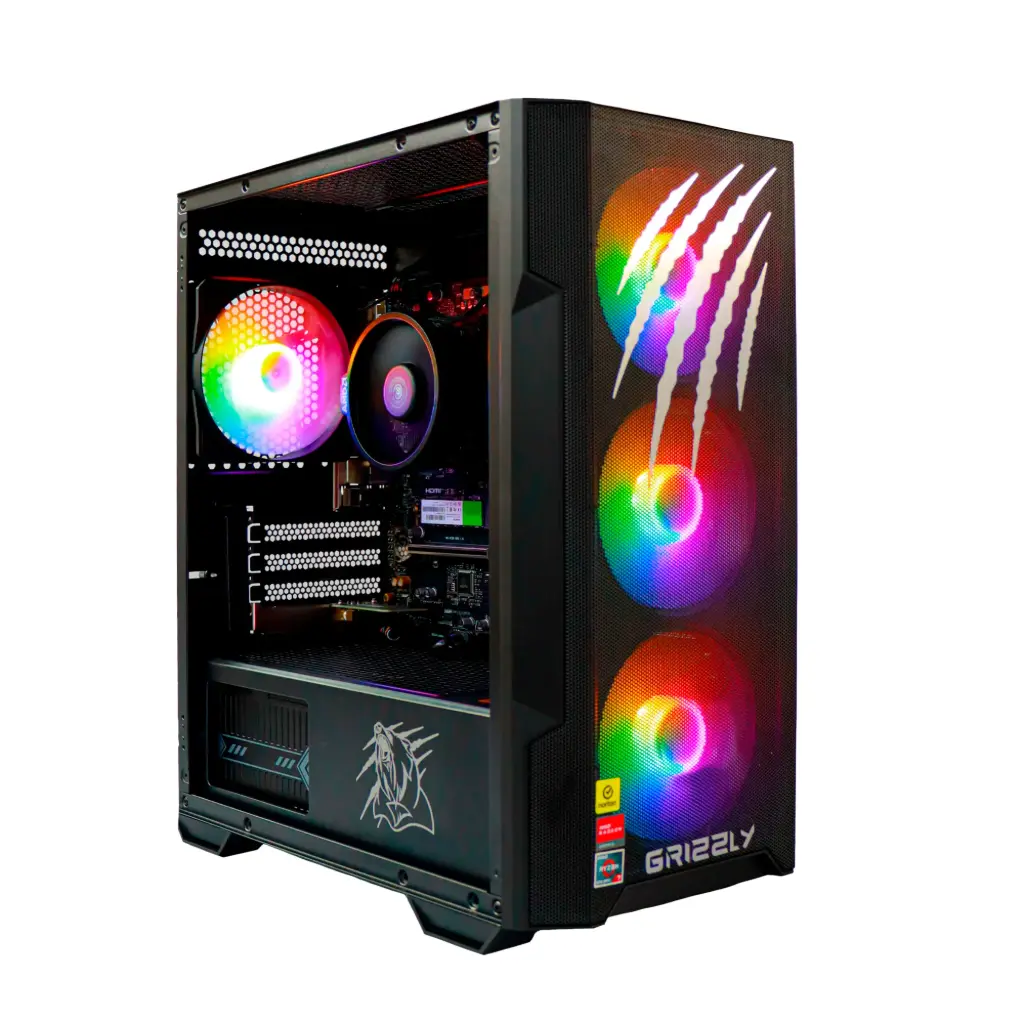 PC GAMER GRIZZLY AMD RYZEN 7 8700G 4.2GHZ 32GB NVME 1TB WIFI BT PG-AMD073 12M DE GARANTIA
