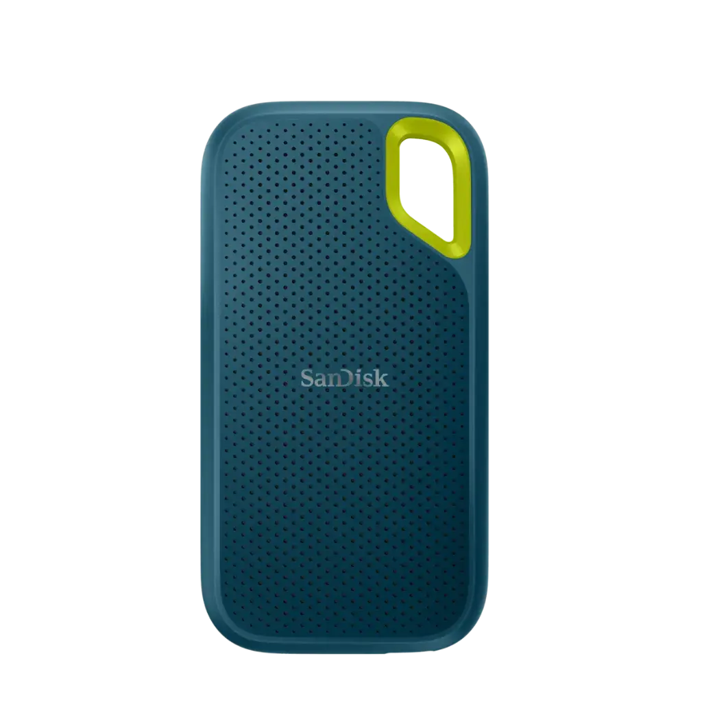 SSD EXTERNO SANDISK 1TB USB 3.2 USB-C 1050MB/S EXTREME VERDE SDSSDE61-1T00-G25M 1AÑO DE GARANTIA