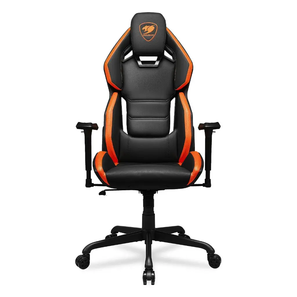 SILLA COUGAR HATROD NEGRO/NARANJA SOPORTA HASTA 136KG 3MARXORB.0001 1AÑO DE GARANTIA
