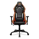 SILLA COUGAR HATROD NEGRO/NARANJA SOPORTA HASTA 136KG 3MARXORB.0001 1AÑO DE GARANTIA