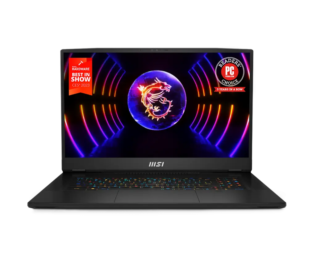 LAPTOP COREI9 13980HX  64GB DDR5 2TB SSD MSI TITAN RTX4090 17 UHD W11P TEC/ING TITAN GT77HX 13VI-028US 1 AÑO DE GARANTIA 