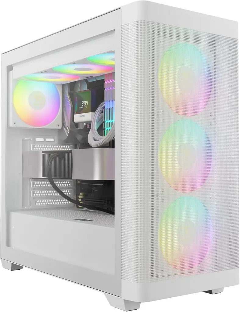 GABINETE GAMDIAS ATHENA M3 WH BLANCO ARGB M-ATX S/FUENTE CRISTAL GD-ATHENA M3 WH 11M DE GARANTIA
