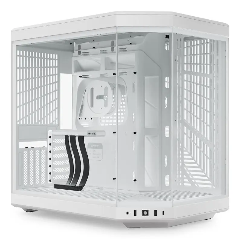 GABINETE HYTE Y70 EATX S/FUENTE CRISTAL BLANCO CS-HYTE-Y70-WW 11M DE GARANTIA 