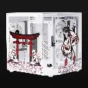 GABINETE OCELOT KITSUNE M-ATX S/FUENTE RGB CRISTAL BLANCO 6M DE GARANTIA 