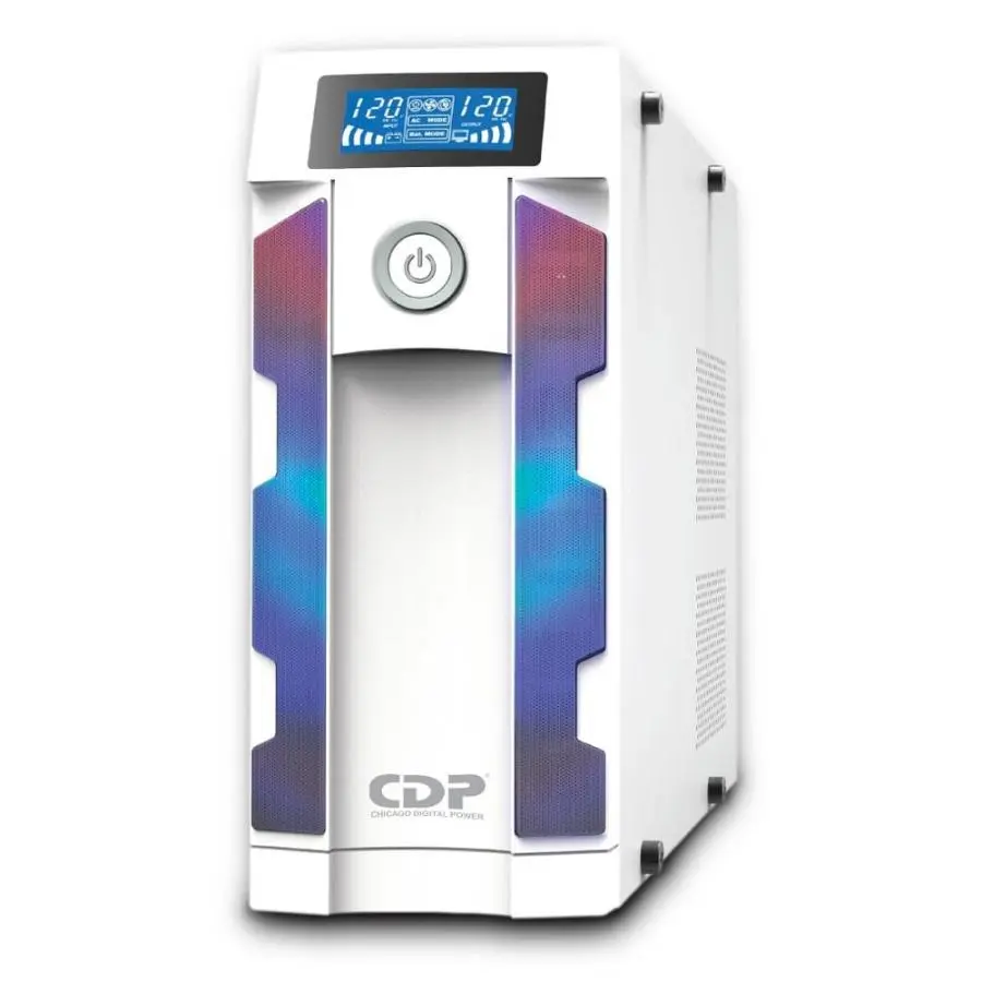 NOBREAK 1500VA 900W CDP GSMART1516 8C 2USB-C RGB BLANCO 12M DE GARANTIA