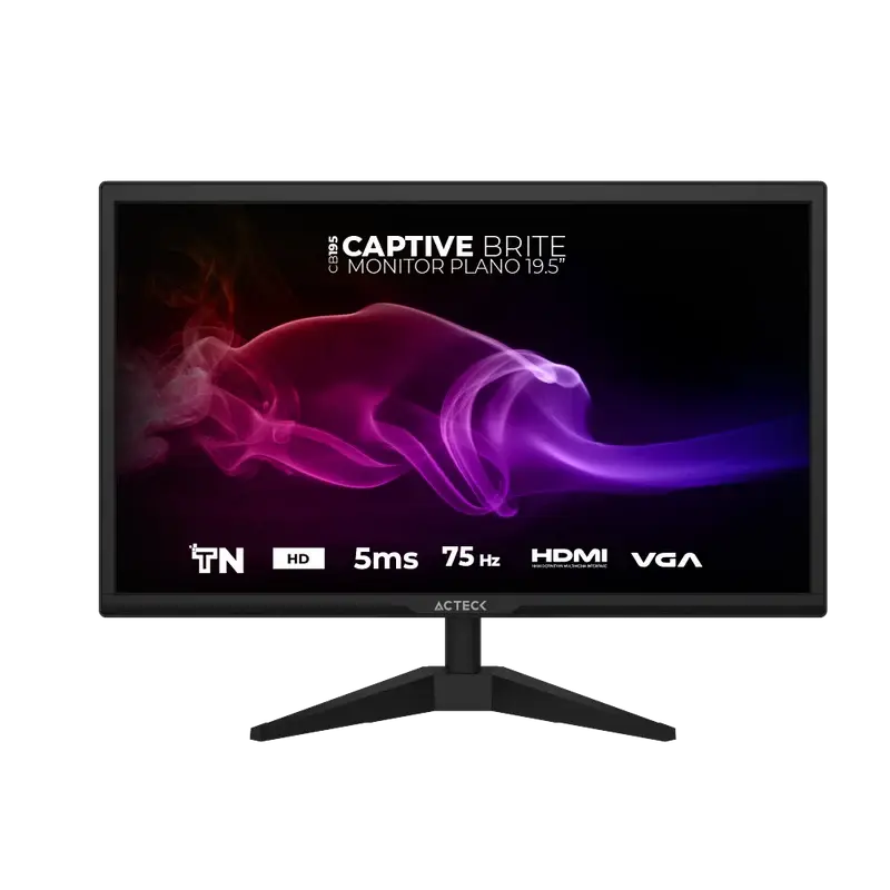 MONITOR 20 ACTECK CAPTIVE BRITE CB195 5MS 60HZ HD TN AC-939409 1 AÑO DE GARANTIA