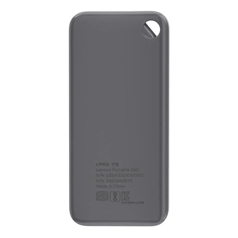 SSD EXTERNO LENOVO LP100 1TB USB 3.2 USB-C 455MB/S GRIS 5SD1Q27712 11M DE GARANTIA