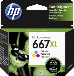 CARTUCHO HP 667XL TRICOLOR ORGINAL 330PGS 3YM80AL SIN GARANTIA  