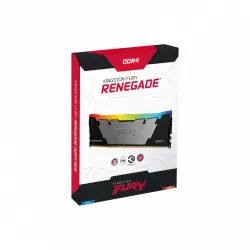 RAM KINGSTON FURY RENEGADE DDR4 16GB 2X8 3200 RGB KF432C16RB12A/16 1AÑO DE GARANTIA