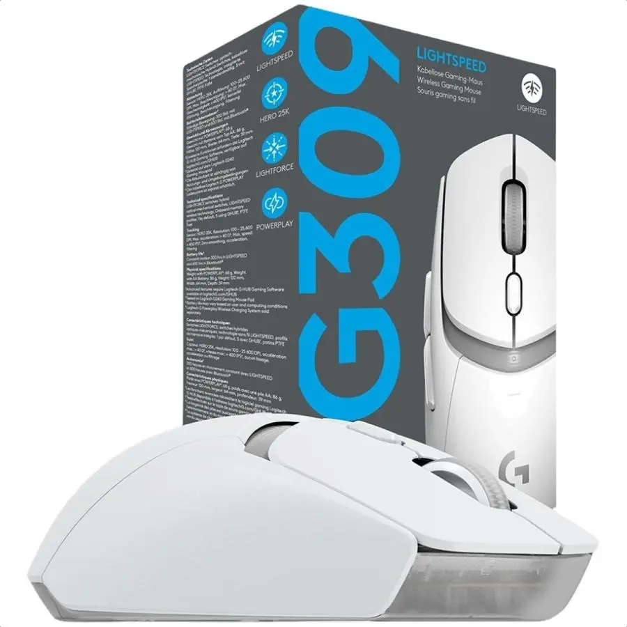 MOUSE LOGITECH LIGHTSPEED G309 INALAMBRICO 910-007206 BLANCO 11M DE GARANTIA