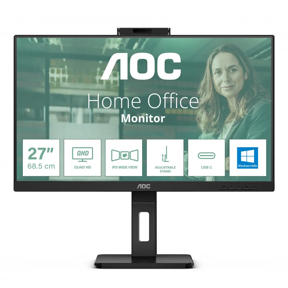 MONITOR 27 AOC Q27P3CW 4MS 100HZ BOCINAS QHD IPS ADAPTIVE SYNC GARANTIA CON FABRICANTE