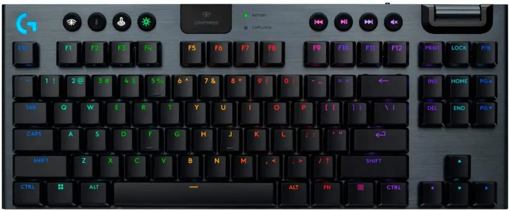 TECLADO LOGITECH G915 X LIGHTSPEED RGB NEGRO BLUETOOTH 920-012715 11M DE GARANTIA