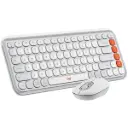 KIT 2 EN 1 LOGITECH POP ICON COMBO BLUETOOTH BLANCO NARANJA 920-013055 11M DE GARANTIA