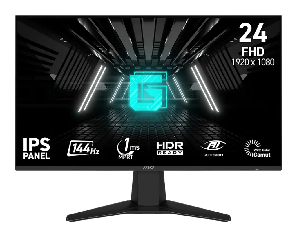 MONITOR 24 MSI G242L E14 1MS 144HZ FULL HD IPS ANTI-GLARE FREESYNC 12M DE GARANTIA