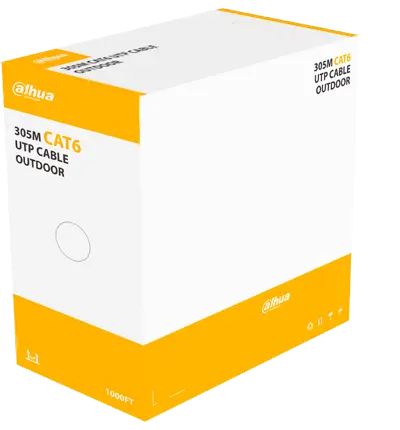 BOBINA DAHUA CAT6 NEGRO UTP EXT 305M DH-PFM920-6U SIN GARANTIA