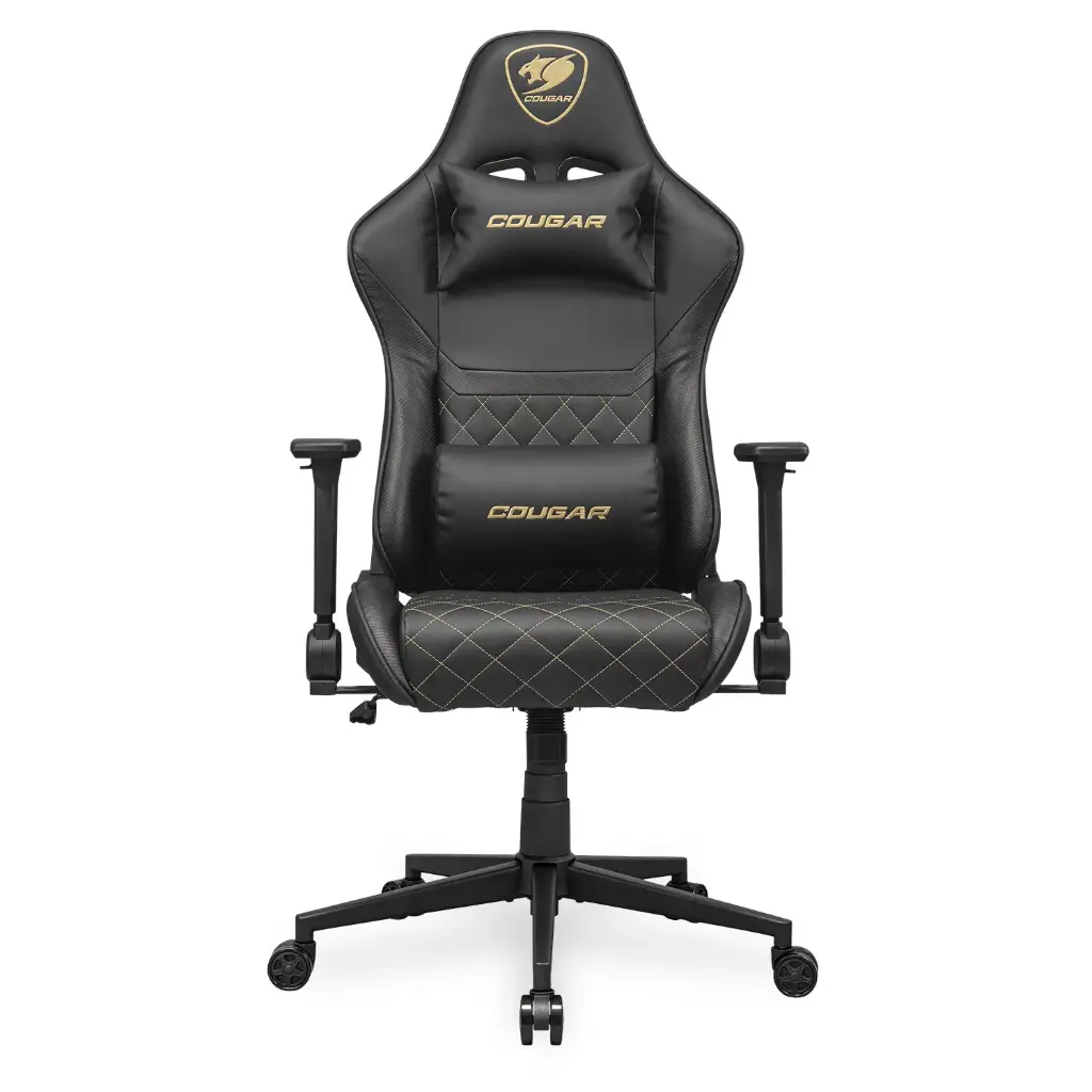 SILLA COUGAR ARMOR ONE V2 GOLD NEGRO/DORADO SOPORTA 120KG 3MAO2GLB.0001 11M DE GARANTIA