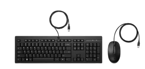KIT TECLADO Y MOUSE HP 225 TEC/ESP ALAMBRICO USB NEGRO AX2Y7AA GARANTIA CON FABRICANTE