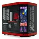 GABINETE HYTE Y70 TOUCH INFINITE EATX S/FUENTE CRISTAL NEGRO/ROJO CS-HYTE-Y70TTI-RB 12M DE GARANTIA