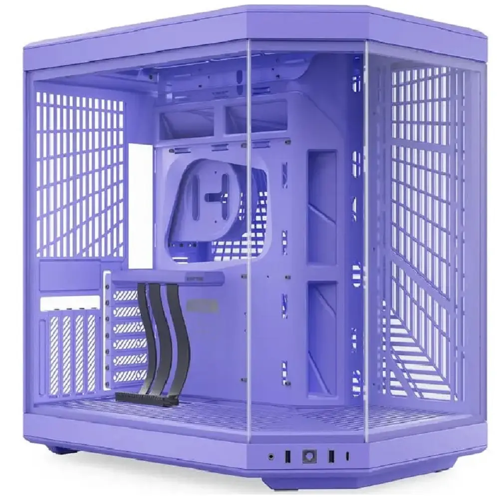 GABINETE HYTE Y70 EATX S/FUENTE CRISTAL TARO MILK LILA CS-HYTE-Y70-TM 12M DE GARANTIA