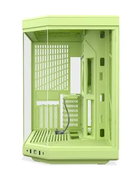 GABINETE HYTE Y70 EATX S/FUENTE CRISTAL MATCHA MILK VERDE OLIVO CS-HYTE-Y70-MM 12M DE GARANTIA