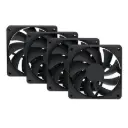 VENTILADOR HYTE FA12 KIT 4X1 120MM PITCH BLACK NEGRO FAN-HYTE-FA12-BB-4 12M DE GARANTIA