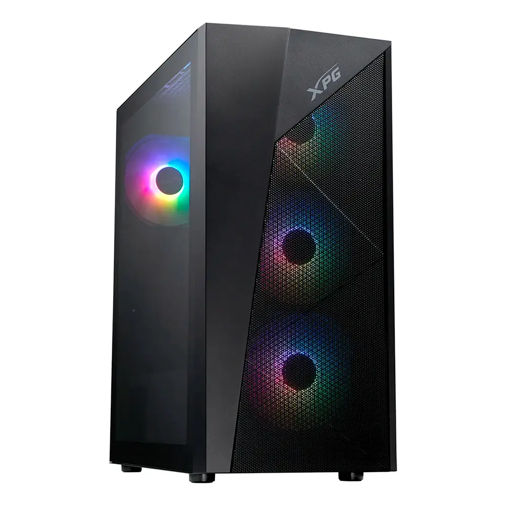 GABINETE ADATA XPG LANDER 500 NEGRO ARGB ATX S/FUENTE CRISTAL LANDER500MTA-BKCWW SIN GARANTIA