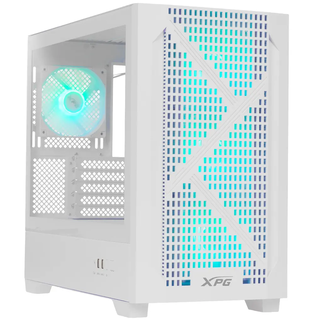 GABINETE ADATA XPG LANDER 300 BLANCO ARGB MICRO-ATX S/FUENTE CRISTAL LANDER300MAA-WHCWW SIN GARANTIA