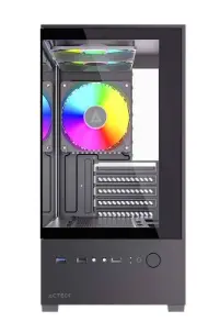 GABINETE ACTECK PANORAK GC600 RGB NEGRO M-ATX AC-943826 3M DE GARANTIA